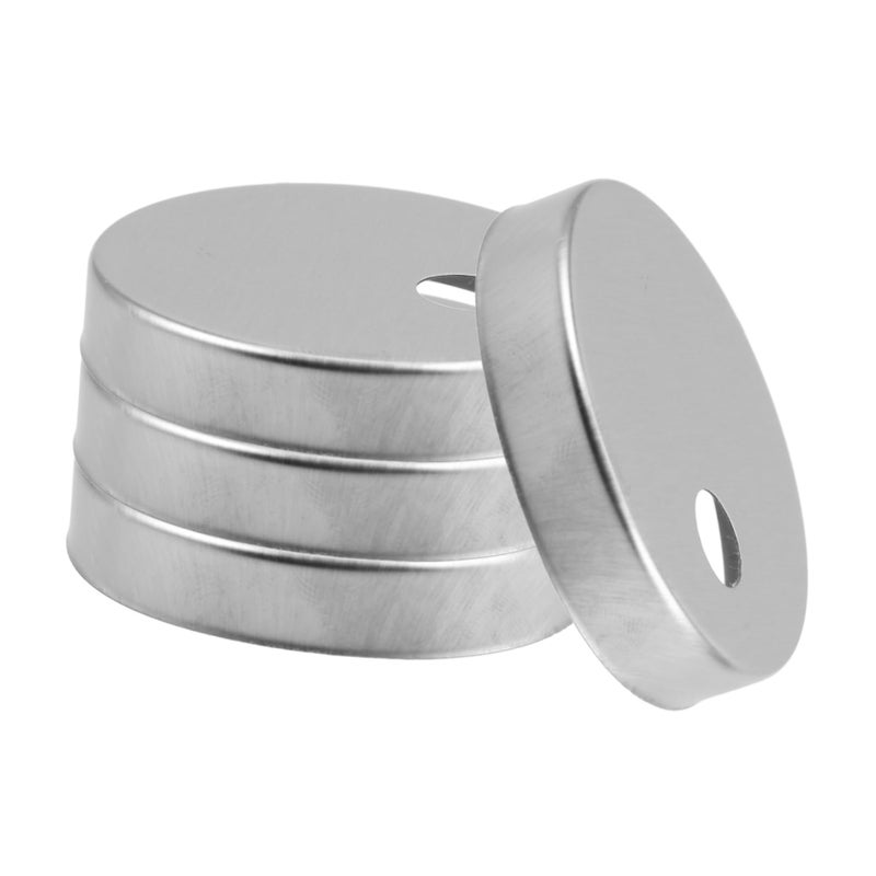 2 Pairs Metal Round Toilet Bolt Caps Decorative Covers Easy Installation Bathroom Accessories - Image 2