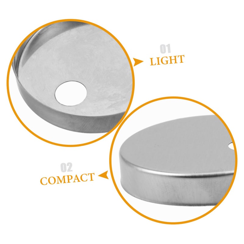 2 Pairs Metal Round Toilet Bolt Caps Decorative Covers Easy Installation Bathroom Accessories - Image 4