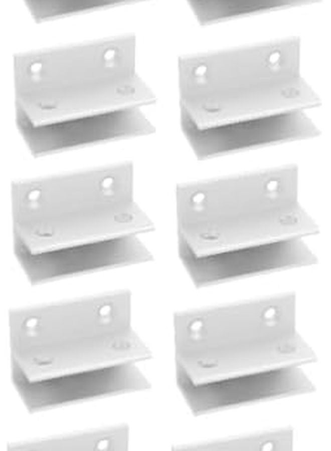 Jojofuny 4 Pack Aluminum Alloy Glass Clamp Bracket Holder For Shelves Easy Installation - Image 1