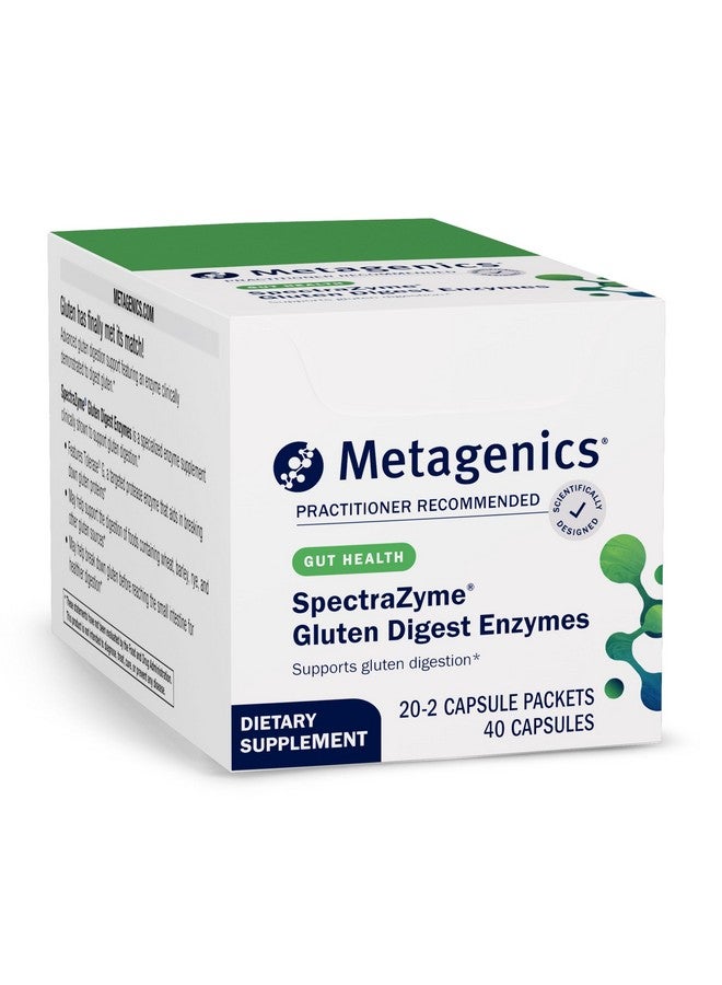 ميتاجينكس إنزيمات هضم الجلوتين من ميتاجينيكس سبيكترازيم - إنزيم هضمي - يساعد على هضم حبوب القمح والشعير والجاودار* - مكمل غذائي لصحة الأمعاء* - خالٍ من الكائنات المعدلة وراثيًا وخالي من الجلوتين ونباتي - 40 كبسولة - Image 1