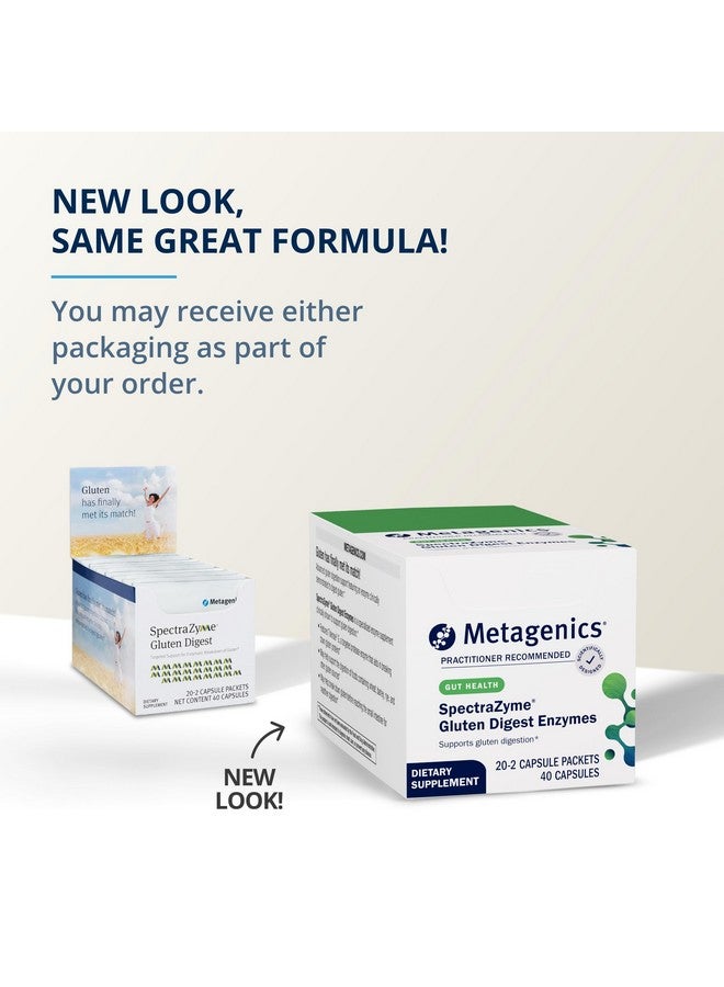 ميتاجينكس إنزيمات هضم الجلوتين من ميتاجينيكس سبيكترازيم - إنزيم هضمي - يساعد على هضم حبوب القمح والشعير والجاودار* - مكمل غذائي لصحة الأمعاء* - خالٍ من الكائنات المعدلة وراثيًا وخالي من الجلوتين ونباتي - 40 كبسولة - Image 2
