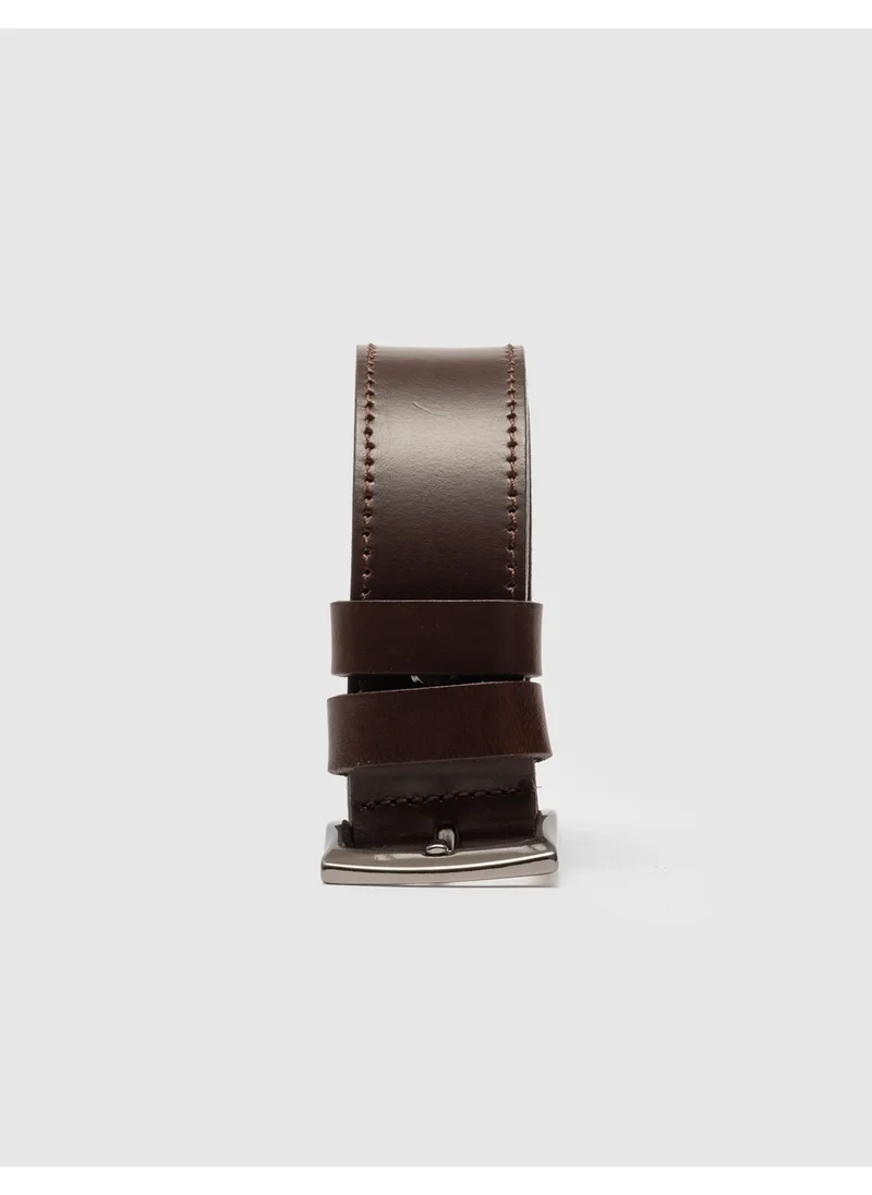 Cabani Genuine Leather Brown Men's Belt