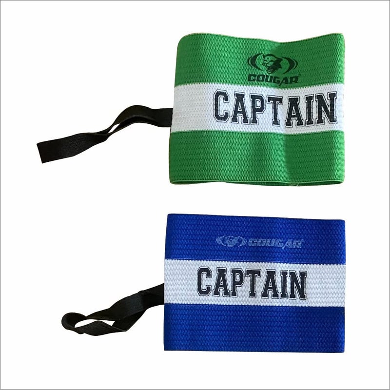 Cougar Captain Armband with Velcro for Football Soccer Training, Anti Drop Design for Adult & Youth, Multicolor| Set of 2 | - Image 1