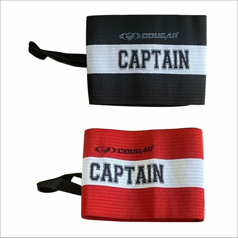Cougar Captain Armband with Velcro for Football Soccer Training, Anti Drop Design for Adult & Youth, Multicolor| Set of 2 | - Image 4