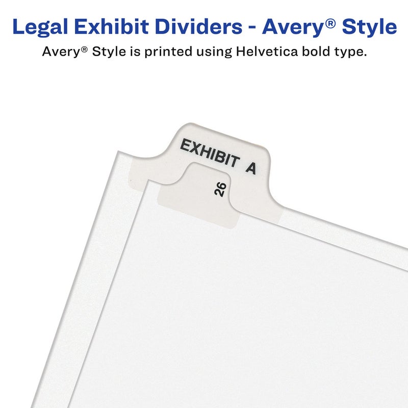 Avery Legal Dividers, Standard Collated Sets, Letter Size, Side Tabs, 201-225 Tab Set (01338) - Image 5
