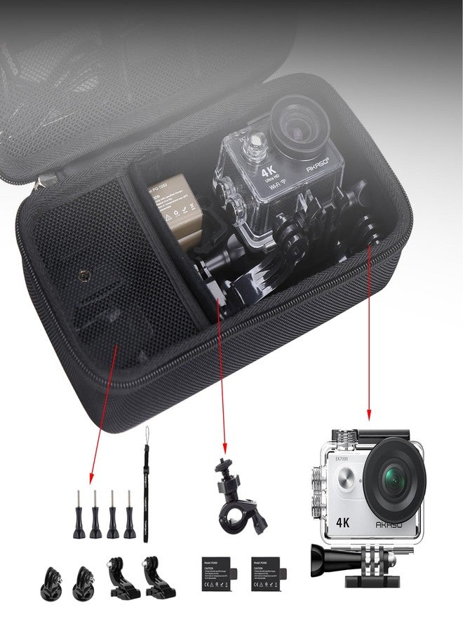Aproca Hard Carry Travel Case Compatible with AKASO EK7000 4K Sports Action Camera - Image 3