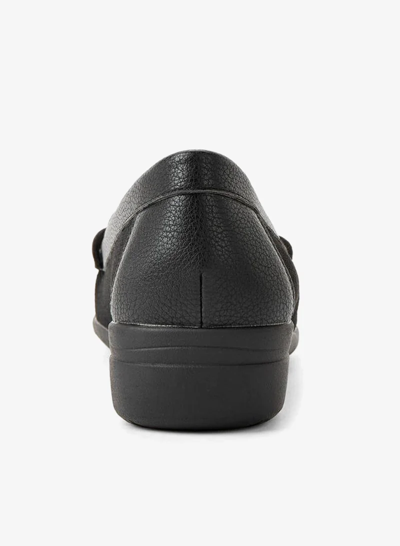 Le Confort BLACK Women Perforated Detail Loafers for Women | Best Price UAE