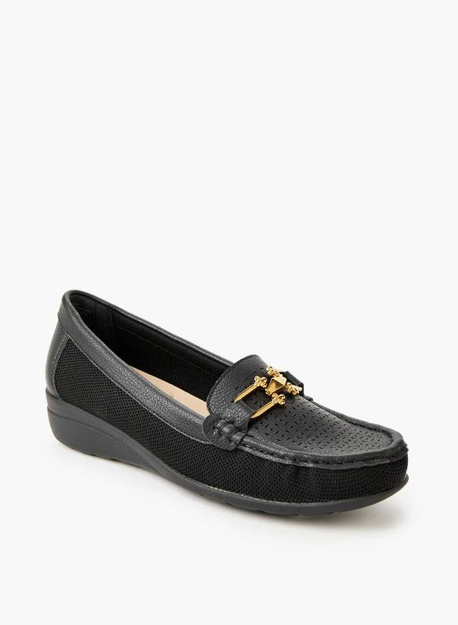 لو كونفورت Women Perforated Detail Loafers