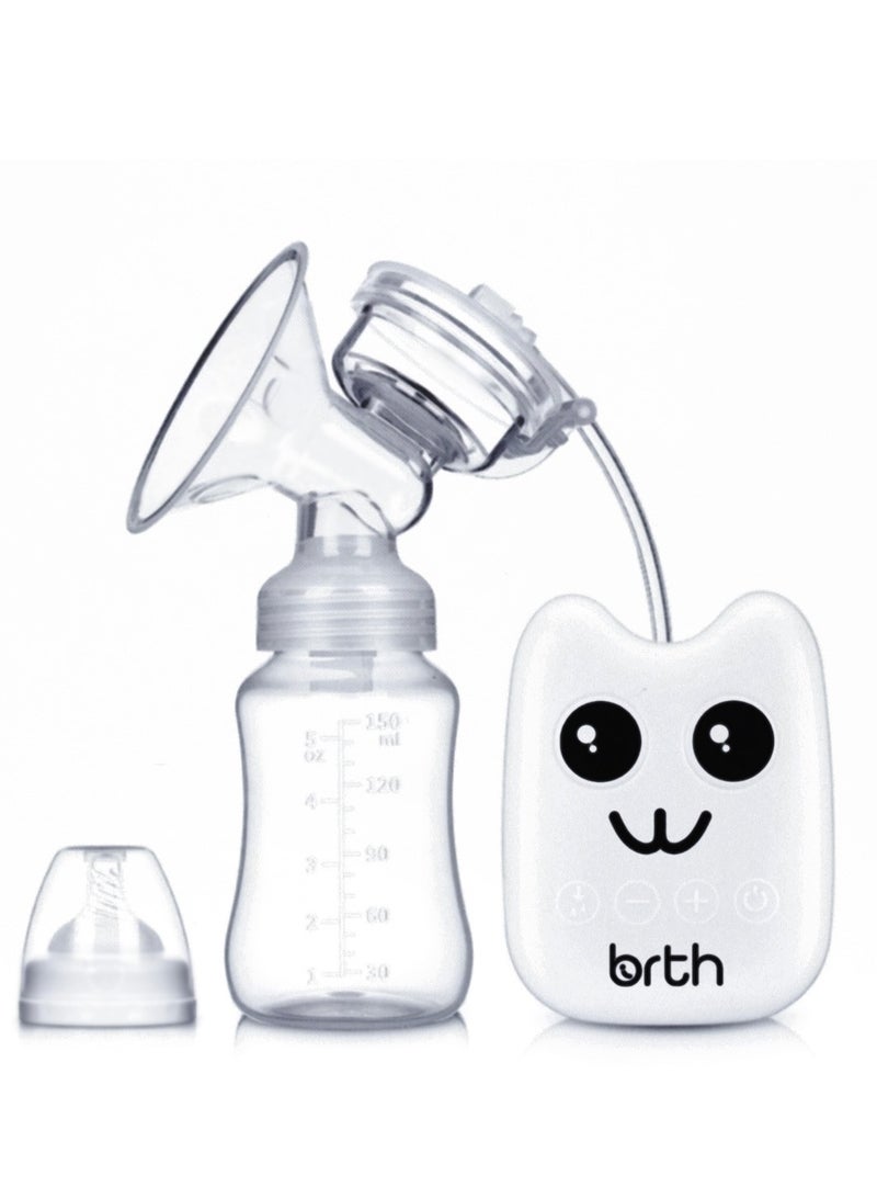 Birth مضخة الثدي الكهربائية الفردية Birth RH218؛ مضخة محمولة مع شفط هادئ، 2 وضعيات و 4 مستويات – قابلة للشحن عبر USB، شاشة LCD، خالية من BPA – تصميم مدمج وجميل للسفر أو الاستخدام المنزلي - Image 1