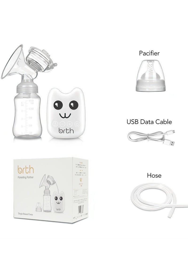 Birth مضخة الثدي الكهربائية الفردية Birth RH218؛ مضخة محمولة مع شفط هادئ، 2 وضعيات و 4 مستويات – قابلة للشحن عبر USB، شاشة LCD، خالية من BPA – تصميم مدمج وجميل للسفر أو الاستخدام المنزلي - Image 2