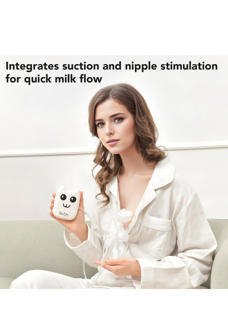Birth مضخة الثدي الكهربائية الفردية Birth RH218؛ مضخة محمولة مع شفط هادئ، 2 وضعيات و 4 مستويات – قابلة للشحن عبر USB، شاشة LCD، خالية من BPA – تصميم مدمج وجميل للسفر أو الاستخدام المنزلي - Image 4