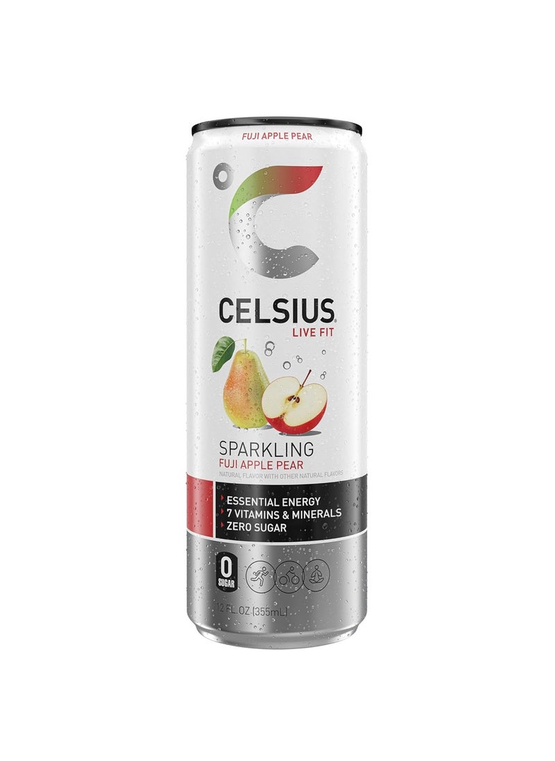 Celsius ENERGY DRINK - FUJI APPLE PEAR - 355ML  - Image 1