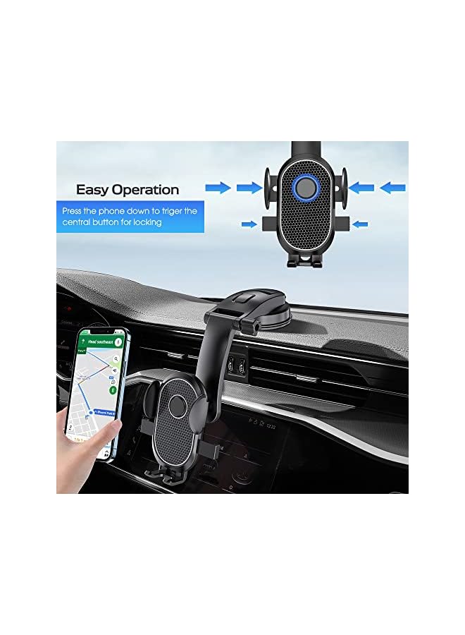 Green Tiger Car Phone Holder Windshield 360 Degrees Rotatable Car Cradle Suction Phone Holder Car for Dashboard Compatible with all 4.7-7.2'' Phone - Image 3