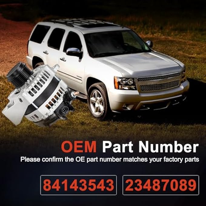 CNYGO 84143543 Alternator Compatible with Chevy 2021-2023 Express 2015-2019 Silverado - Image 3