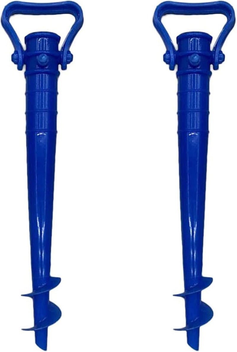 FUNI Parasol Beach Umbrella Sand Anchor, Beach Parasol Stand Base, Prevent your beach umbrella from blowing away by Strong Wind with Handles Portable and Lightweight Easy to Use - Image 1