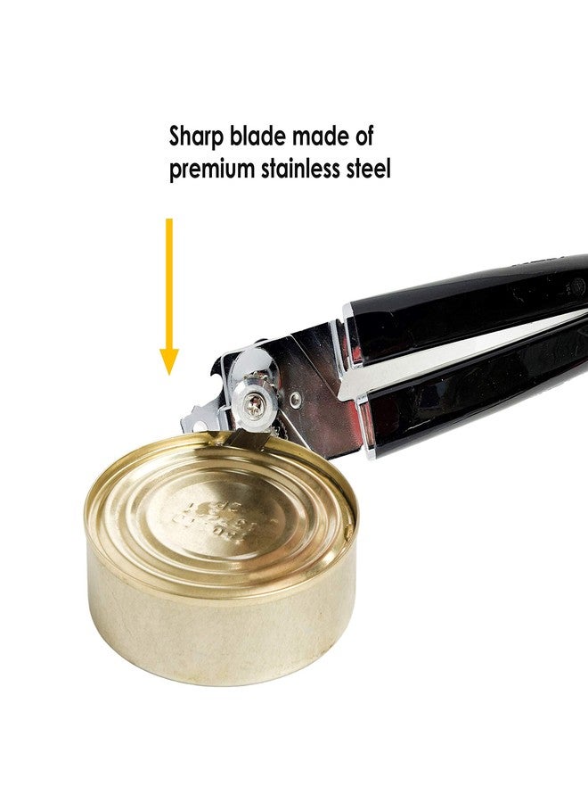 T-fal Basics Can Opener Manual Can Openers Sharp Stainless Steel Blade Safe Cover Remover Great for Beer cap (Tin/Bottle) Removal, Big Turning Knob Soft Handle Great Hand grip - Image 5