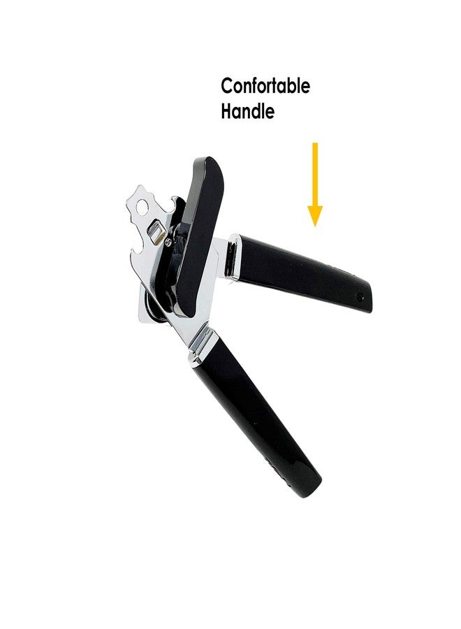 T-fal Basics Can Opener Manual Can Openers Sharp Stainless Steel Blade Safe Cover Remover Great for Beer cap (Tin/Bottle) Removal, Big Turning Knob Soft Handle Great Hand grip - Image 4
