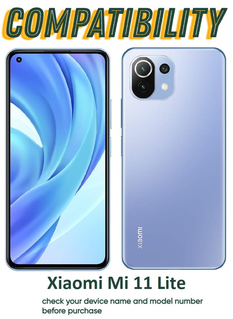 أكاليكس قطعتين، حماية شاشة،  لهاتف شاومي Mi 11 لايت، جودة ممتازة. - Image 3