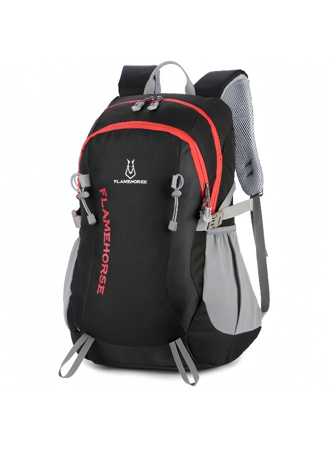 FLAMEHORSE New Men's And Women's Hiking Bags, Outdoor Backpacks, Water-Resistant Large-Capacity Nylon Backpacks - Image 1