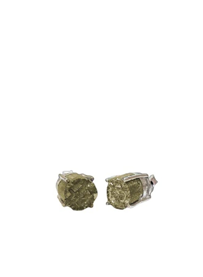 Studd Muffyn | Pyrite Stud Earrings of Pyrite for Men & Women - Image 1