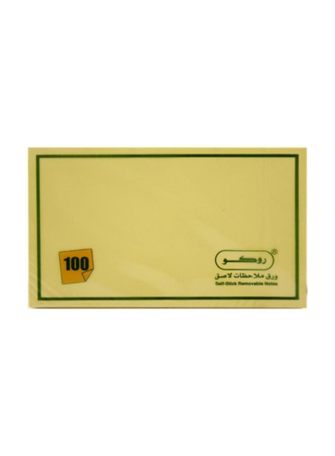Standard Self Stick Notes 3 X 5 in100 Notes Yellow