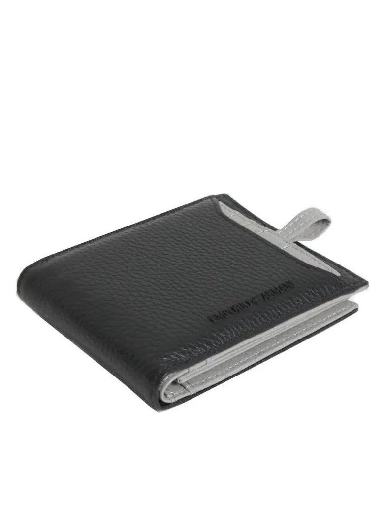 EMPORIO ARMANI - Emporio Armani Premium Leather Wallet with Removable Card Holder - Image 1