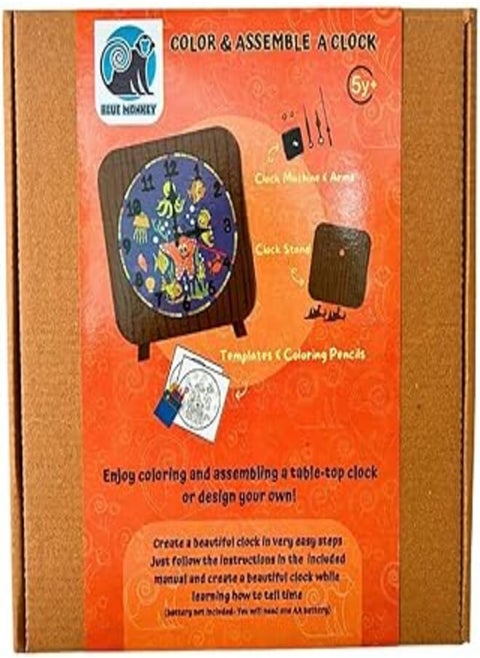 Color And Assemble A Clock