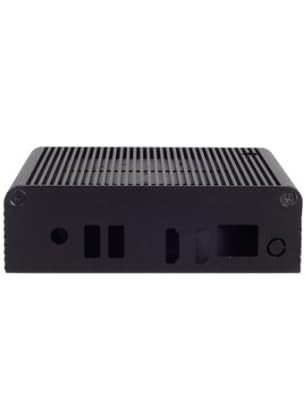 SilverStone Silverstone Tek Aluminum NUC Case with Top Cover HeatPipe and 2X HDMI Ports  Black PT14BH2  - Image 4