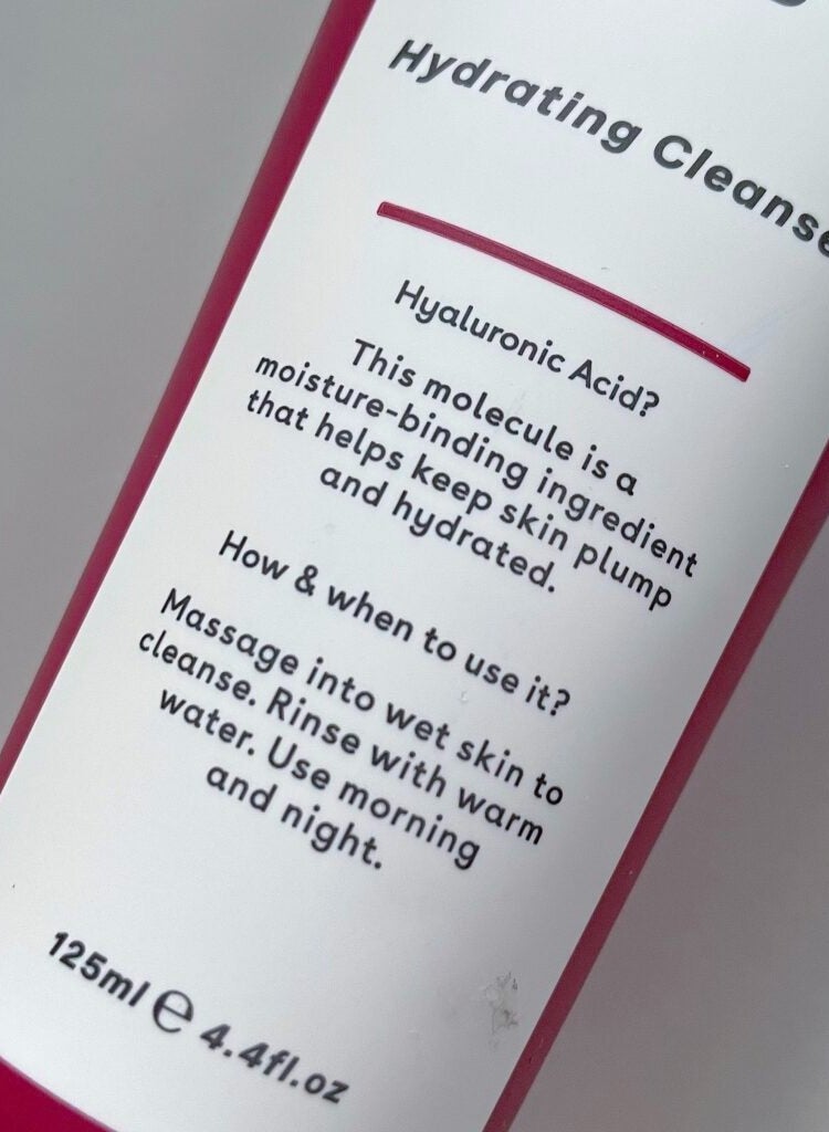 Q+A Hyaluronic Acid Facial Cleanser Hydrates, Cleanses And Smoothes Skin, Instead Of Feeling Dry-125Ml - Image 5