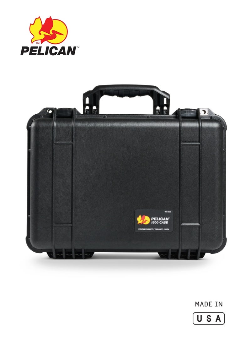 Pelican 1500 Protector Case, Black, Empty No-Foam IP67 Waterproof Hard Case - Image 2