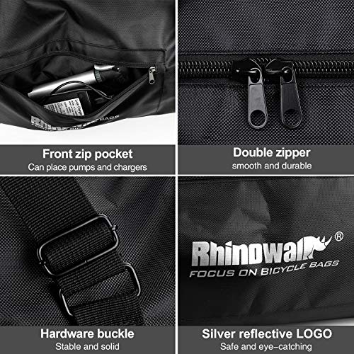Rhinowalk حقيبة تخزين محمولة من رينووك للسكوتر الكهربائي، حقيبة نقل، مقاس واحد، أسود - Image 5