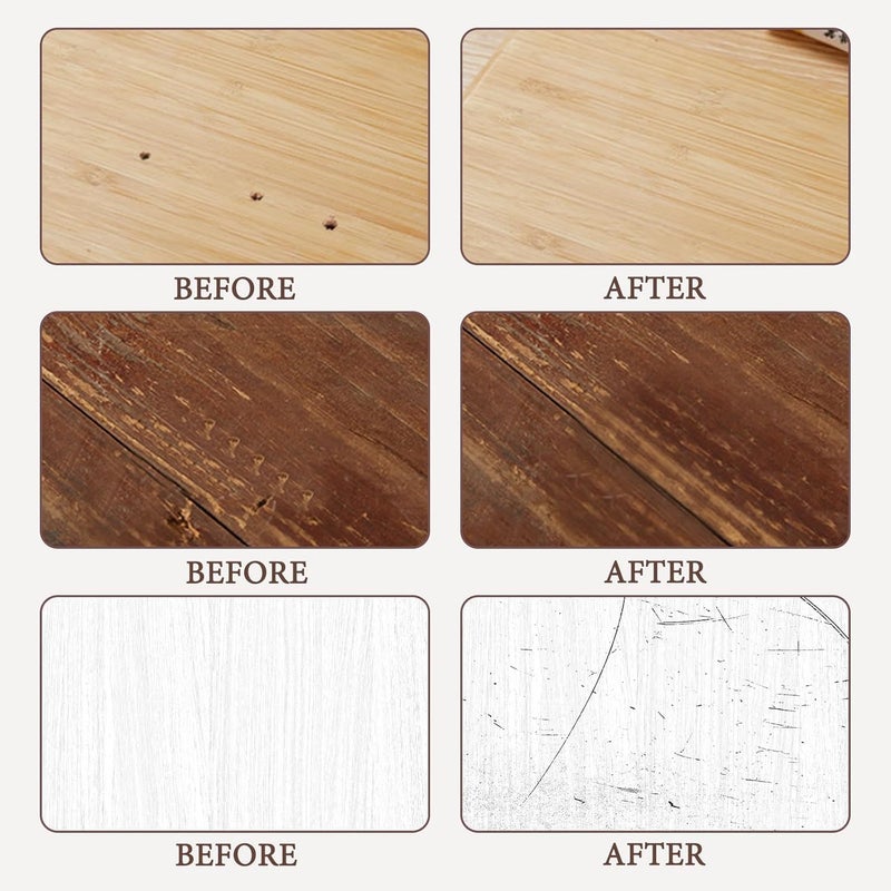 fashion mania 5Pcs Wax Filler Wood Repair Sticks with Scraper, Laminate Worktop & Floor Repair Kit, for Wooden Furniture, Laminate Flooring, Tables, Doors, Guitars – Fix Scratches, Holes & Stains - Image 5