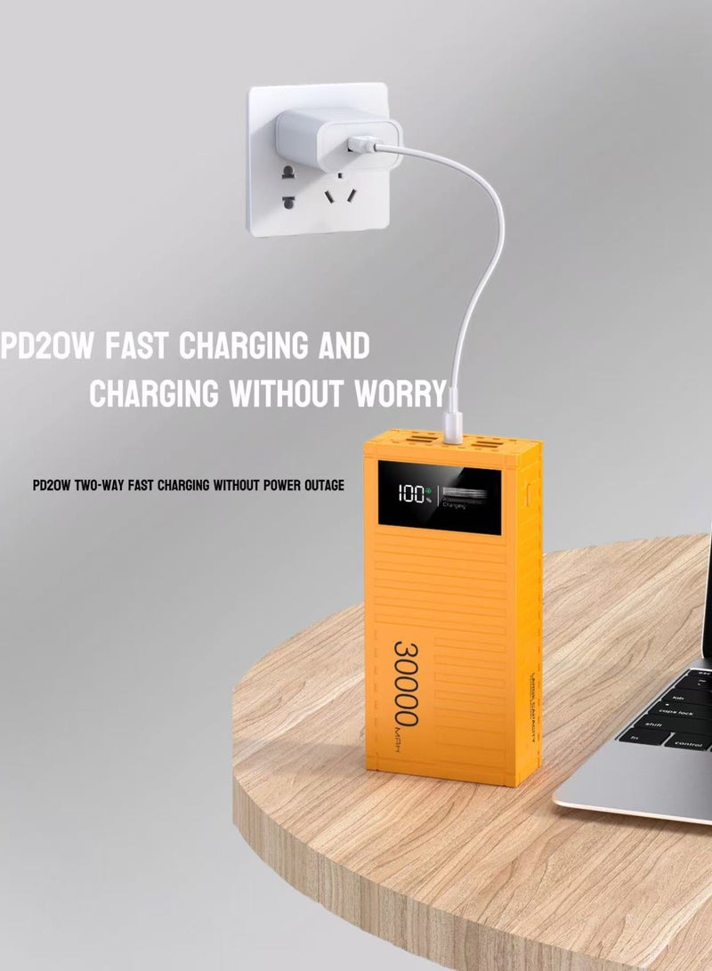 TNGames Creative Container-Style PD Fast Charging Power Bank 30000mAh | 66W Super Fast Charge + 20W Bidirectional PD | High-Capacity Portable Power Bank | Compatible with iPhone/Android/Laptops | Black - Image 5