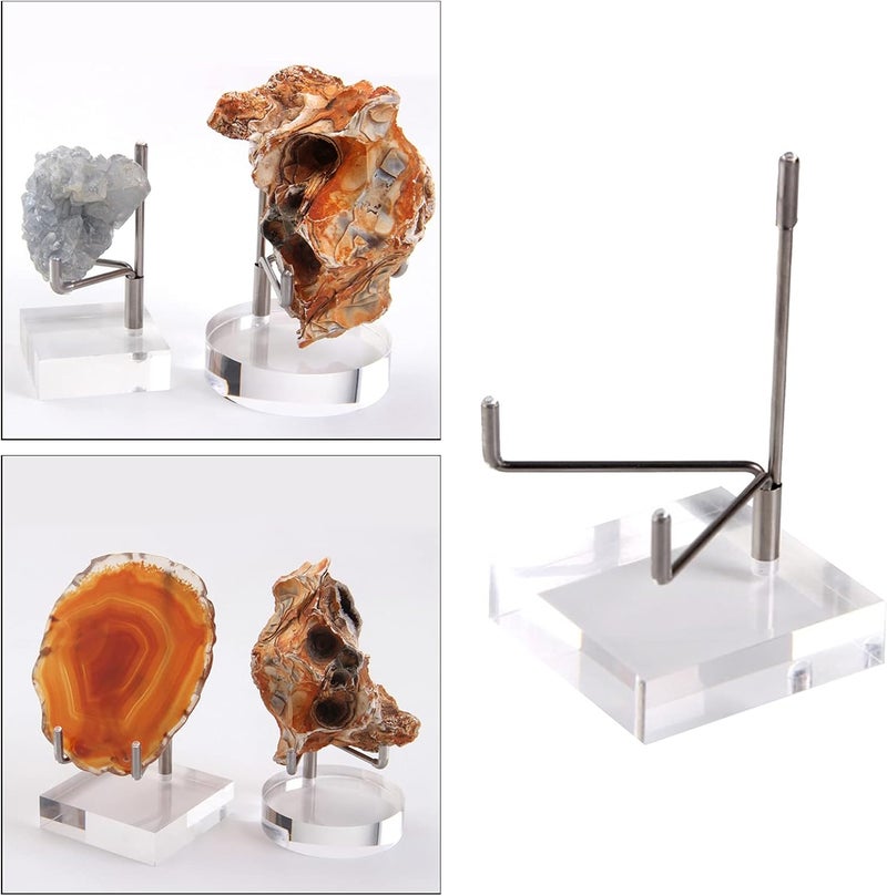 كلاراكو حامل عرض متين من الأكريليك، رف لعرض الأحافير والصخور والبلورات الجيودية القابلة للتحصيل، كبير الحجم - Image 5