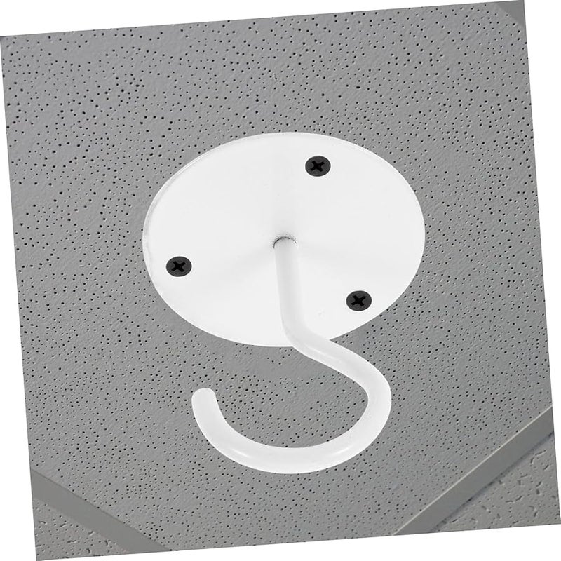 خطافات سقف معدنية ثقيلة 6 قطع لتعليق النباتات، أجراس الرياح، الفوانيس سهلة التركيب - Image 3