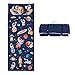 Decalsweet Kids Sleeping Bag Toddler Nap Mat with Removable Pillow Large Foldable Sleeping Bag for Girls Boys Easy Clean Slumber Bag with Double Zip for Camping School Preschool Daycare 5924 inch - Image 3