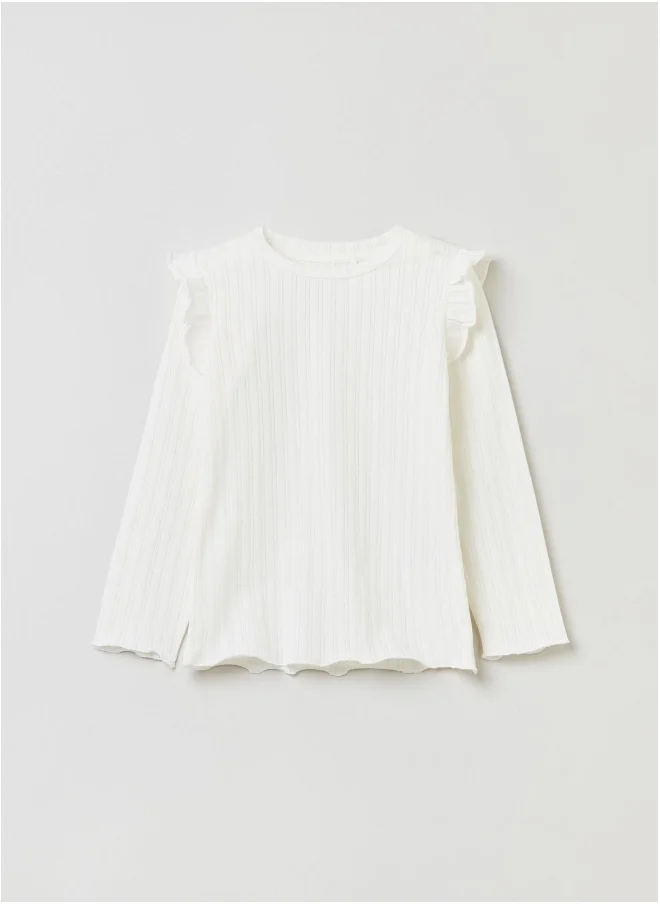 Ovs Ovs Long-Sleeved T-Shirt With Frills