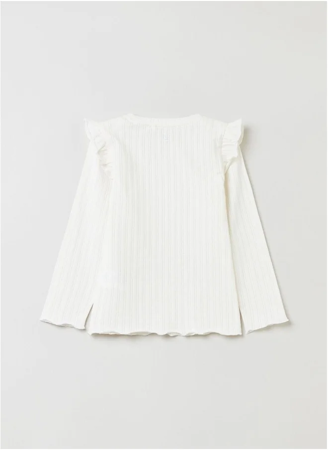 Ovs Ovs Long-Sleeved T-Shirt With Frills