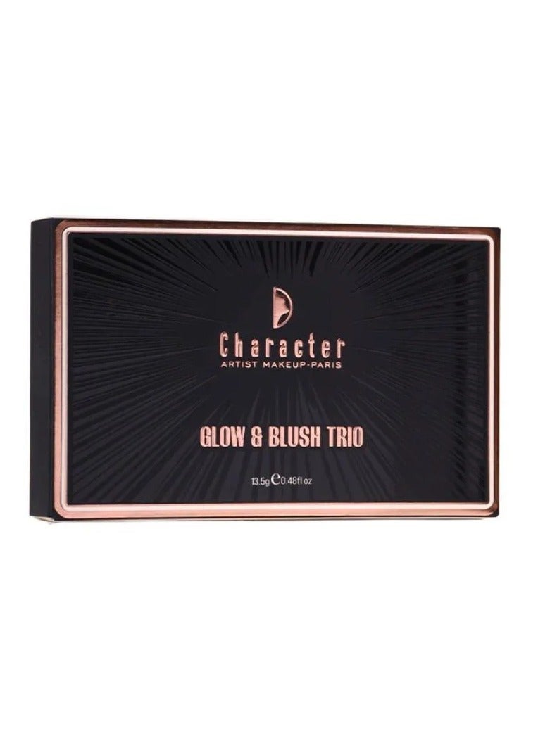 Character Glow & Blush Trio Highlighter And Blush Palette Travel Friendly (CGT002) - Image 3