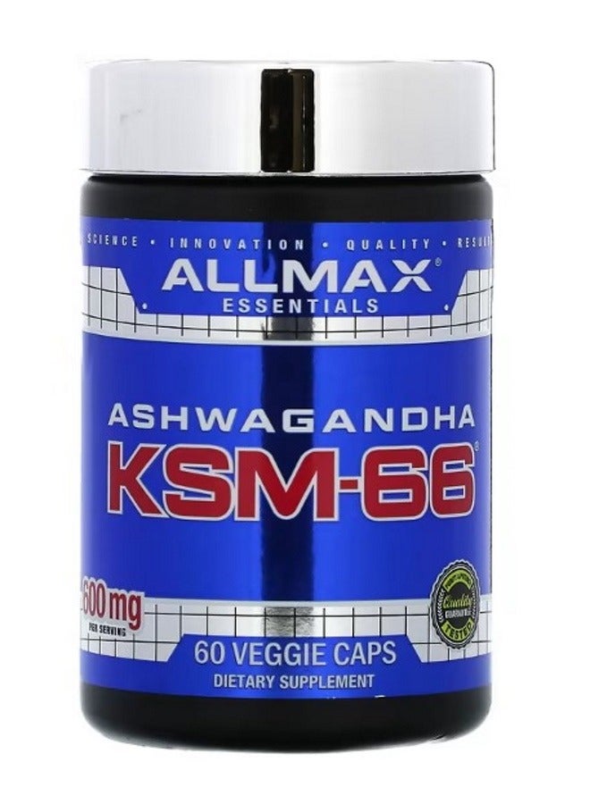 أول ماكس Ashwagandha KSM66 300 mg 60 Veggie Caps - Image 1