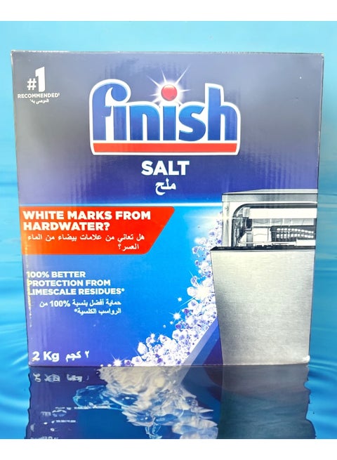 Finish Dishwasher Salt, 100% Better Machine Protection, 2 Kg