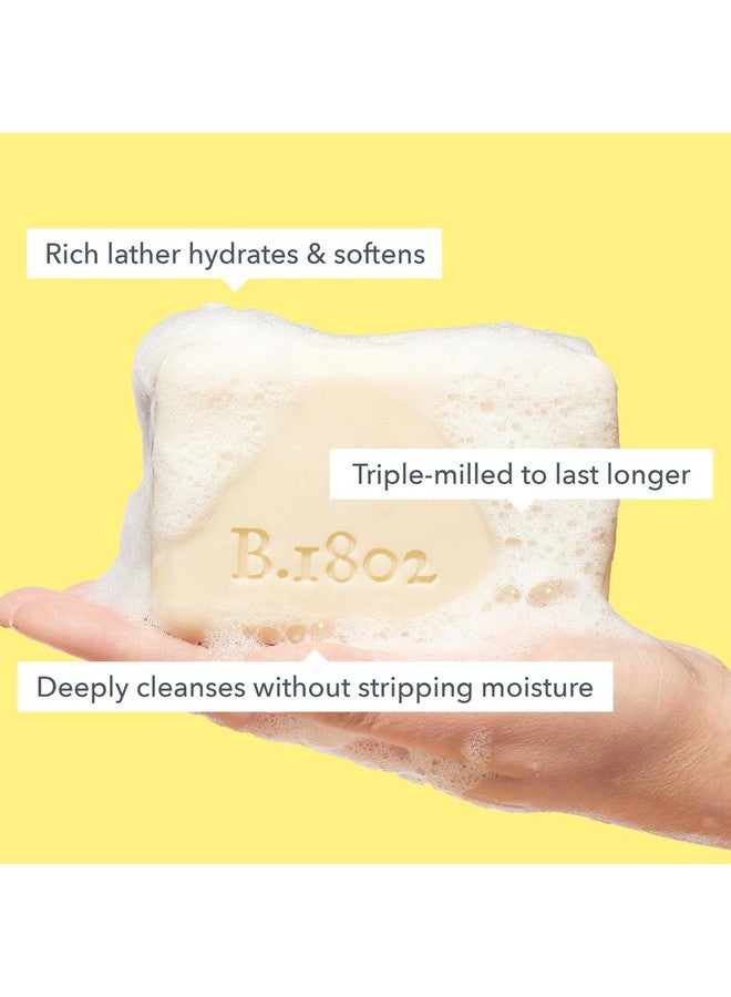 بيكمان 1802 صابون حليب الماعز بيكمان 1802 مع الزيوت النباتية وزبدة الشيا - 9 أونصة - يرطب البشرة بلطف ويقشرها ويغذيها للحصول على بشرة ناعمة وصحية - خالٍ من القسوة - Image 2