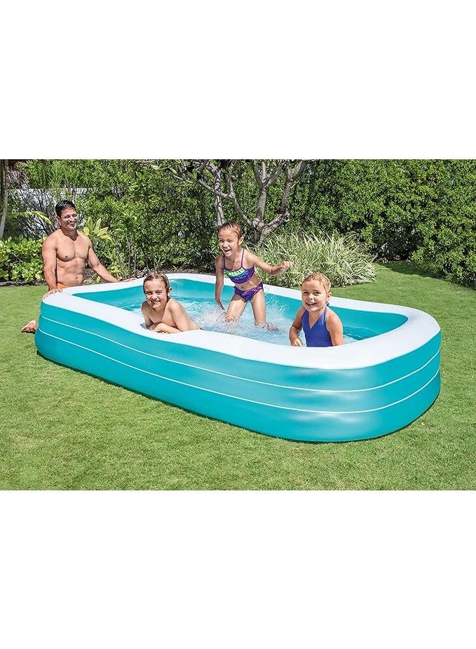 Intex SWIM CENTER™ Family Pool, Rectangular Inflatable Pool, Ages 6+, Model 58484 - Image 3