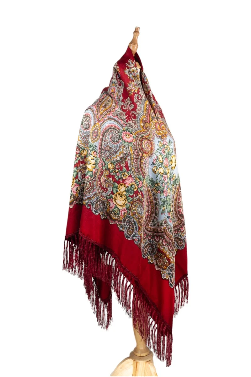 D'Daniela Kamilla Women's Eastern European Cotton Tassel Shawl