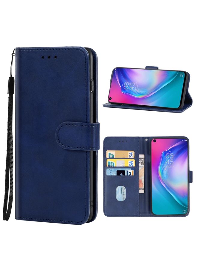 HuHa Case Cover For Leather Phone Case For Tecno Pouvoir 4(Blue)