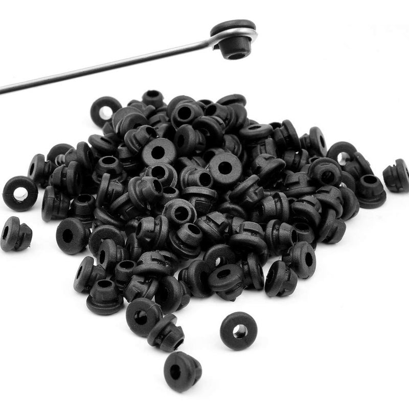 Autdor Tattoo Grommets - Autdor 300Pcs Tattoo Rubber Grommets Soft Silicone Tattoo Grommets Nipples for Tattoo Armature Bar Supply Tattoo Accessories Tattoo Supplies - Image 2