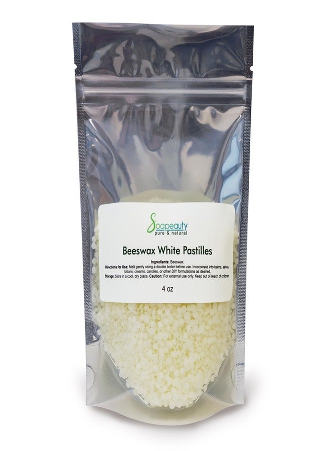 Soapeauty White Beeswax Pastilles | 100% Natural Cosmetic Grade Beeswax Pellets for Lip Balm, Skincare, Hair Care & Candle Making | 4 oz - Image 1