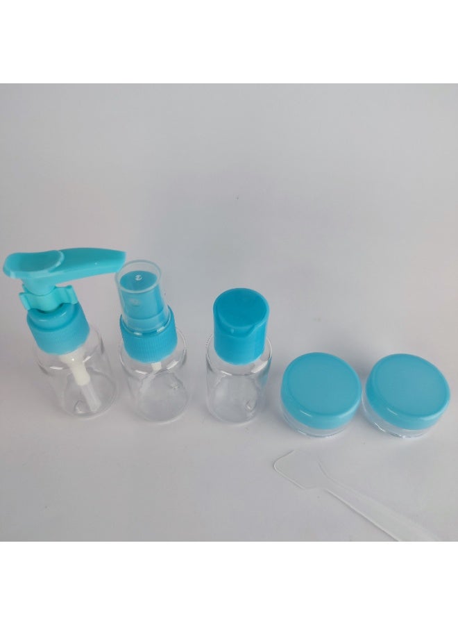 Travel Bottle Set – 5 Empty Bottles with Spatula & Transparent Bag - Image 4