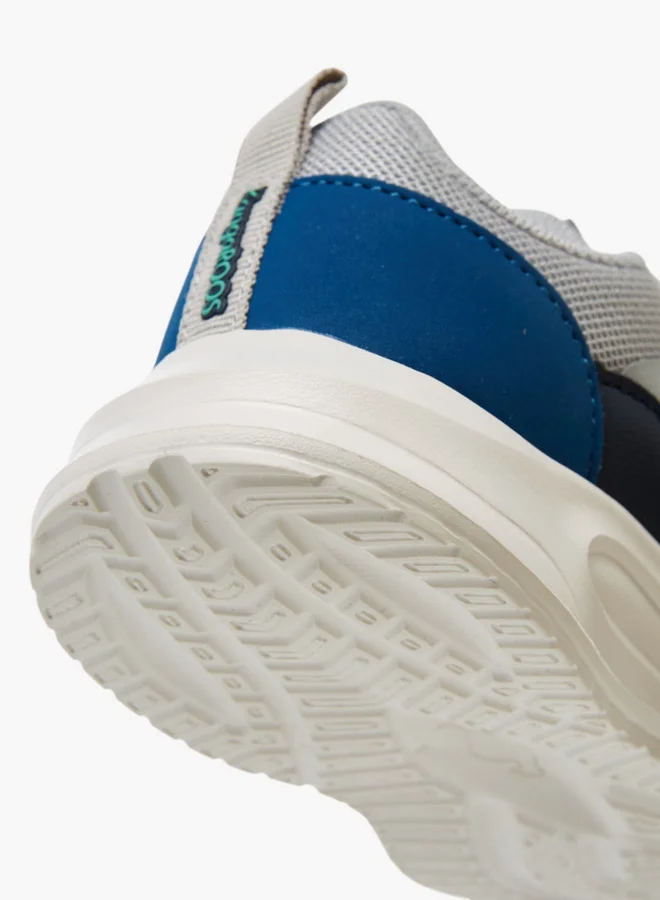 kangaROOS Boys' Panelled Sports Shoes with Hook and Loop Closure