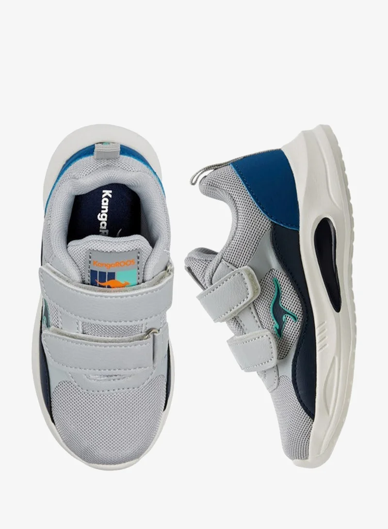 kangaROOS GREY Boys' Panelled Sports Shoes with Hook and Loop Closure for Men | Best Price UAE